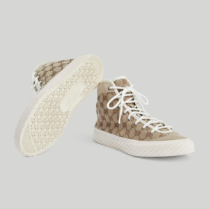 Giay Gucci High Top GG 'Beige Ebony' 738995-FABQA-9796