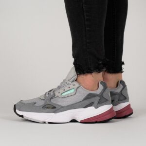 Giay Adidas Falcon 'Grey Maroon' D96698