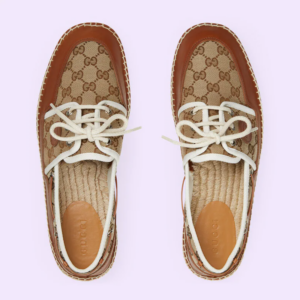 Giay Gucci Lace-Up GG Shoe 'Beige' 725799-FAA5X-9780