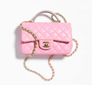 Tui Chanel Mini Flap Handle Metal 'Lavender Light Green' AS2431-B10324-NN018