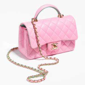 Tui Chanel Mini Flap Handle Metal 'Lavender Light Green' AS2431-B10324-NN018