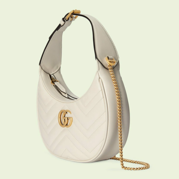 Tui Gucci GG Marmont Half Moon 'White' 699514-DTDHT-9022