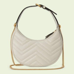Tui Gucci GG Marmont Half Moon 'White' 699514-DTDHT-9022