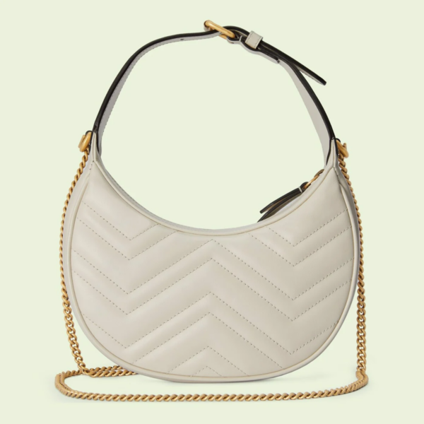 Tui Gucci GG Marmont Half Moon 'White' 699514-DTDHT-9022