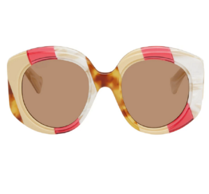 Kinh Gucci Oversized Round 'Beige Red' GG1308S-003