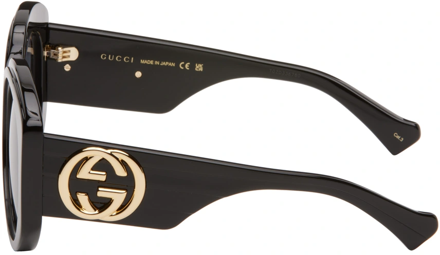 Kinh Gucci Oversized Round Sunglasses 'Black' GG1308S-001