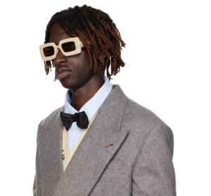 Kinh Gucci Rectangular Sunglasses 'Beige' GG0974S-002