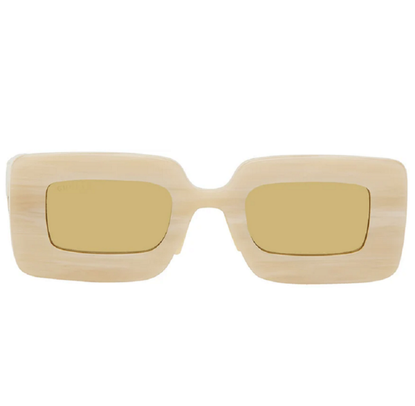 Kinh Gucci Rectangular Sunglasses 'Beige' GG0974S-002