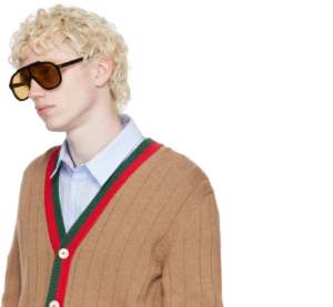 Kinh Gucci Shield Sunglasses 'Brown' GG1038S-003