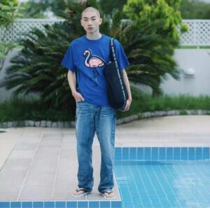 Ao Human Made Flamingo T-Shirt 'Blue'