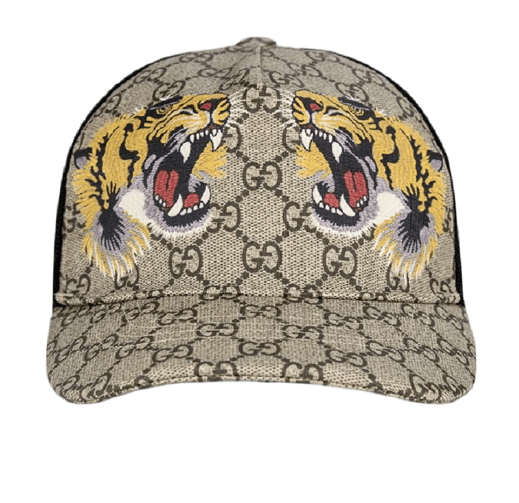 Mu Gucci Tiger Monogram Cap 'Beige' 426887-4HB13-2160