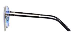 Kinh Gucci Mirror Logo Round Sunglasses 'Blue' GG0944SA-004