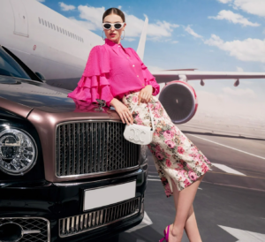 Kinh Prada Cat Eye Acetate Sunglasses 'White' PR20ZS1425S0