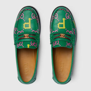 Giay Gucci GG And Pirates™ Loafer 'Green' 722160-AABII-8652