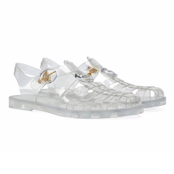 Dep Gucci Sandal With Double G 'Silver' 674133-JFM00-8300