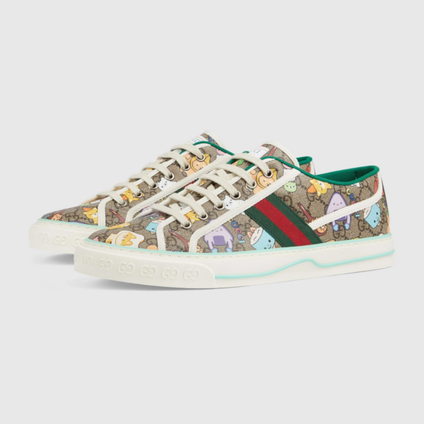 Giay Gucci Tennis 1977 Animal Print 'Beige' 737517-FABOQ-8941