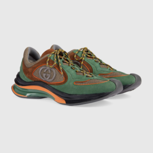 Giay Gucci Run Trainer 'Green Suede' 749785-AAB62-3142
