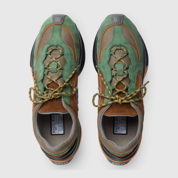 Giay Gucci Run Trainer 'Green Suede' 749785-AAB62-3142
