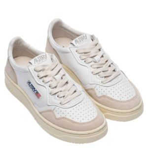 Giay Autry Medalist Low Leather Suede 'White' AULW-LS33