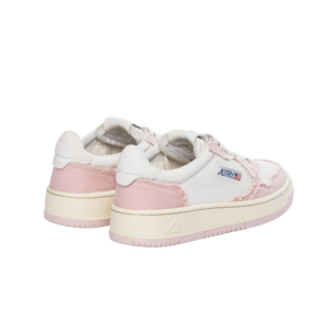 Giay Autry Medalist Low Leather Canvas 'Pink White' AULW-CB05