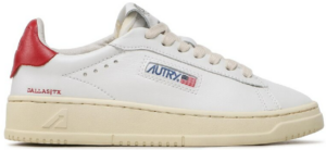 Giay Autry Dallas Low Leather 'White Red' ADLW-NW03
