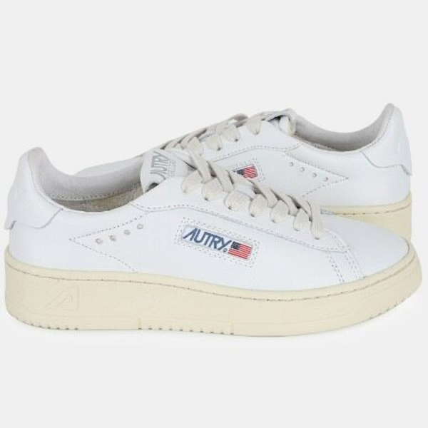 Giay Autry Dallas Low Leather 'White' ADLW-NW01