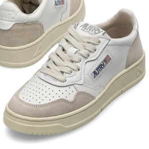 Giay Autry Medalist Low Leather Suede 'White' AULW-LS33
