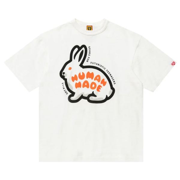 Ao Human Made Rabbit Graphic T-Shirt 13 'White'