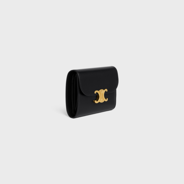 Vi Celine Triomphe In Shiny Calfskin 'Black' 10D783DPV-38NO
