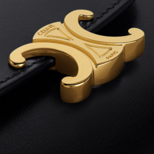 Vi Celine Triomphe In Shiny Calfskin 'Black' 10D783DPV-38NO