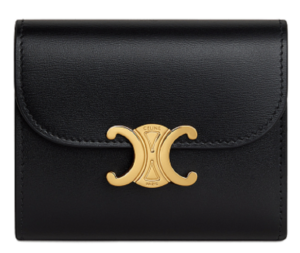 Vi Celine Triomphe In Shiny Calfskin 'Black' 10D783DPV-38NO