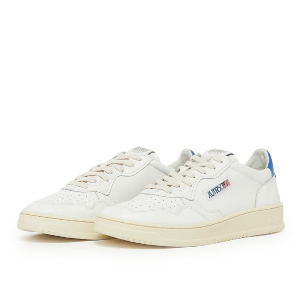 Giay Autry Medalist Low Leather 'White Azure' AULM-LL46