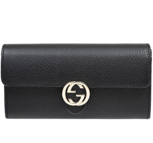 Vi Gucci GG Interlocking Continental 'Black' 615524-CAO0G-1000