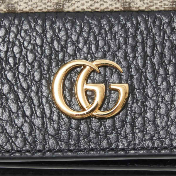 Vi Gucci GG Marmont Card Case 'Black' 658610-17WAG-1283