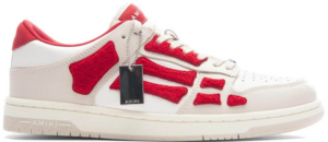 Giay Amiri Skel Top Low 'White Red Chenille' PF23MFS008-610