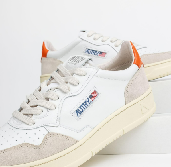 Giay Autry Medalist Low 'White Orange' AULM-LS45