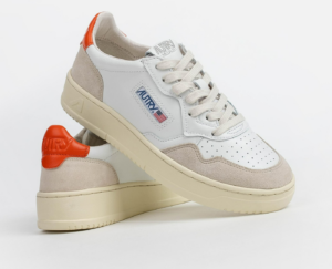 Giay Autry Medalist Low 'White Orange' AULW-LS45