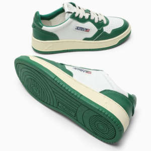 Giay Autry Medalist Low Leather 'Green White' AULW-WB03