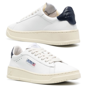 Giay Autry Dallas Low Leather 'White Blue' ADLW-NW05