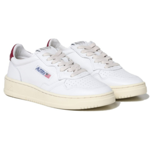 Giay Autry Medalist Low 'White Bordeaux' AULW-LL43