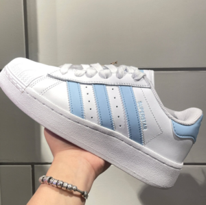 Giay Adidas Superstar XLG 'White Light Blue' IF3003