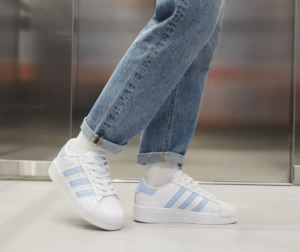 Giay Adidas Superstar XLG 'White Light Blue' IF3003