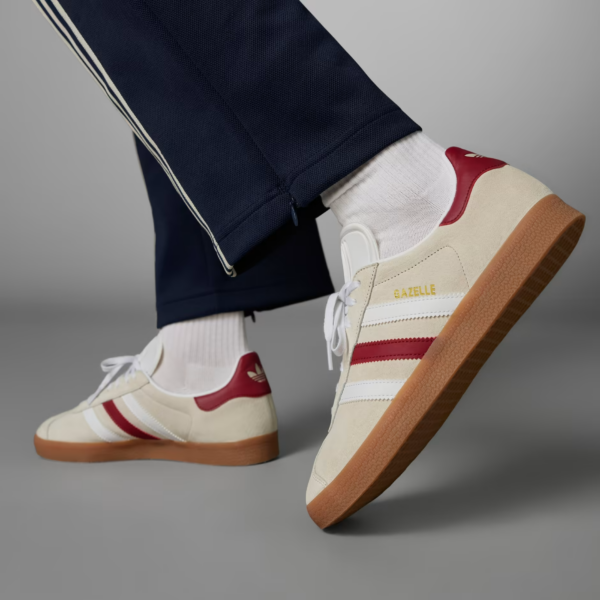 Giay Adidas Gazelle 'Aluminum Collegiate Burgundy' IG0672