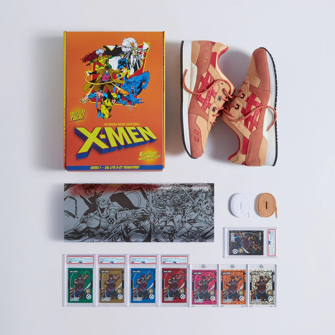 Giay Asics Gel-Lyte 3 Kith Marvel X-Men 'Gambit' 1201A962-200