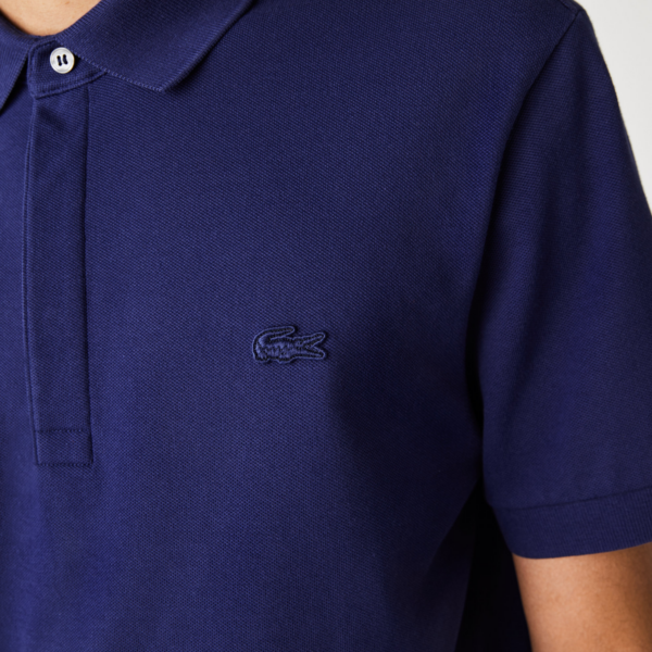 Ao Lacoste Paris Polo Shirt Stretch Cotton 'Blue' PH5522-00-78X
