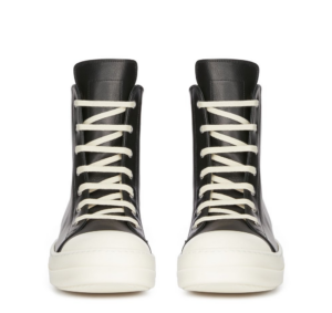 Giay Rick Owens Full Grain Calf 'Black Milk White' RP01C5890LPO-911