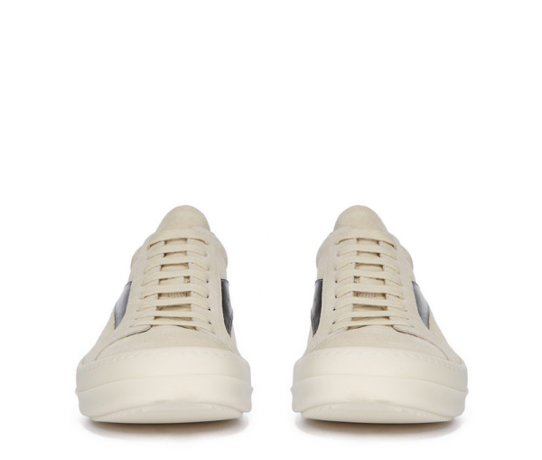 Giay Rick Owens Luxor Suede Vintage 'Milk White Black' RU02C7897LVSLPO-1191