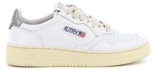 Giay Autry Medalist Low Leather 'White Silver' AULM-LL05