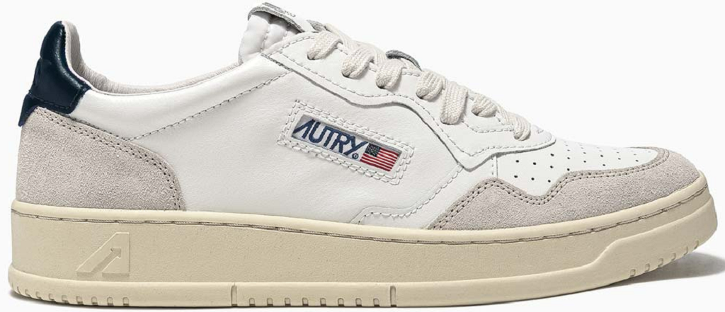 Giay Autry Medalist Low Suede 'White Blue' AULM-LS28