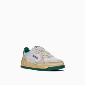 Giay Autry Medalist Low Pony Skin Leather 'White' AULW-PP01